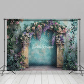 Lofaris Retro Wall Floral Arch Spring Photography Backdrop